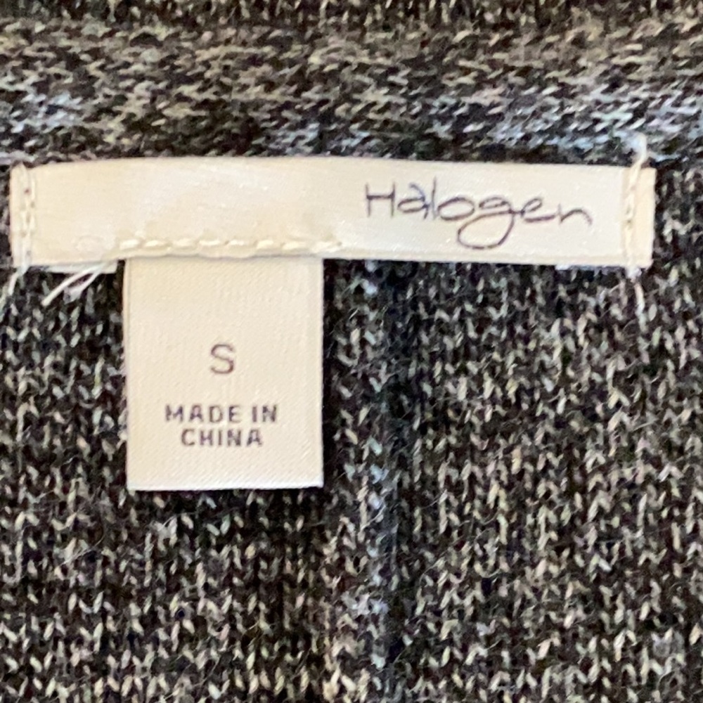 Halogen Wool Blend Sweater Blazer Charcoal Gray - Picture 7 of 9